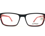 Timex Eyeglasses Frames Top Corner 37 Black Red Rectangular Full RIm 51-... - £50.54 GBP