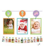 Baby Shower Photo Garland Capture Baby&#39;s Milestones Holds 13 Photos - $111.16 MXN