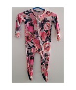 Posh Peanut Ruffled Bamboo Zipper Footie Dusk Rose 3-6M - $41.03 CAD