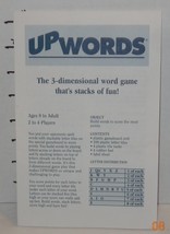 Milton Bradley 1997 Up words replacement Instructions piece part - £3.62 GBP