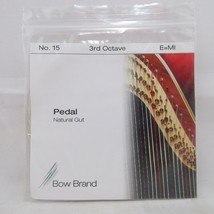 3rd Octave E No. 15 Pedal Harp Single Length String Natural Gut Bow Brand - £15.68 GBP