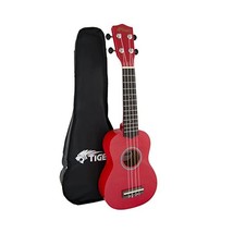 Tiger Beginner Soprano Ukulele and Bag - Red  - $63.00