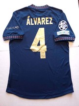 Edson Alvarez Ajax Amsterdam UCL Match Slim Blue Gold Away Soccer Jersey 2022-23 - £86.14 GBP