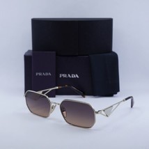 PRADA PRA51S ZVN50C Pale Gold/Brown Gradient Grey 58-17-140 Sunglasses N... - $387.97