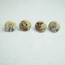 4 Vintage 1945 Pinbacks Smitty, Shadow, Smokey Stover &amp; Sandy Dog Kellog... - £19.80 GBP