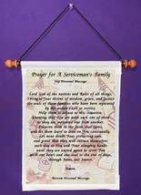 Prayer for A Serviceman&#39;s Family - Personalized Wall Hanging (648-1) - $19.99
