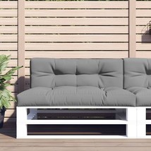 Pallet Cushion Gray 47.2&quot;x15.7&quot;x4.7&quot; Fabric - $1,573.59 MXN