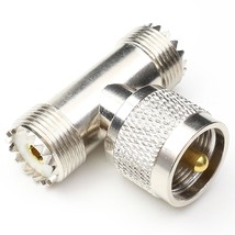 Uhf Male To Uhf Female Tee Connectors, Pl259 Tee Connector Pl259 Coaxial... - $19.99
