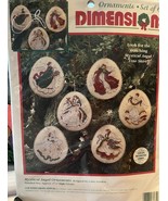 Dimensions MYSTICAL ANGEL Set of 6 Ornaments Cross Stitch Kit Christmas ... - $547.96 MXN