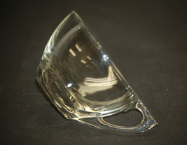 Old Vintage Triangle Clear by Anchor Hocking Snack Plate Cup 2-1/4&quot; Mid-Century - £7.09 GBP