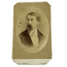 Antique CDV Photo Notman &amp; Fraser Toronto 2&quot; x 4&quot; Bearded Gentleman c1880s - $26.61 CAD