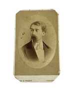 Antique CDV Photo Notman &amp; Fraser Toronto 2&quot; x 4&quot; Bearded Gentleman c1880s - $18.95