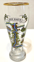 Vintage Der Rhein Souvenir Travel Tall 4 inch Shooter Shot Glass - $18.54