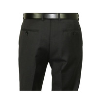 Mens MANTONI Flat Front Pants 100% Wool Super 140's Classic Fit 46306-3 Charcoal image 10