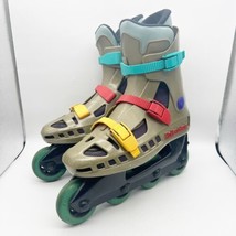 1990 Rollerblade Cool Blad  Black Multicolor Men&#39;s Size US 8 EU 7 Made in Italy - £59.87 GBP