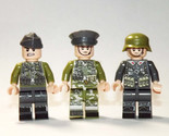 Building Block German Camouflage set of 3 WW2 Army Minifigure Custom - $18.00
