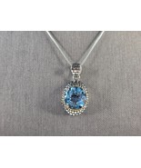 Womens Vintage Estate Sterling Silver Modernist Pendant Necklace 11.2g E... - €63,76 EUR