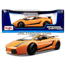 Maisto Special 1:18 Scale Die Cast Yellow 2007 Lamborghini Gallardo Superleggera - $54.99