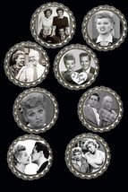 Bottlecap refrigerator magnets lot of 8 I love Lucy Theme  collectibles - $14.84