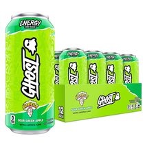 Ghost Energy Sugar-Free - 12-Pack, Warheads Sour Green Apple, 16oz Cans - £35.37 GBP