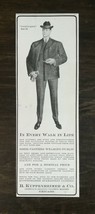 Vintage 1901 B. Kuppenheimer &amp; Co Men&#39;s Cloths Makers Original Ad - 721 - £5.22 GBP