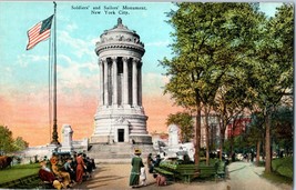 Soldiers&#39; and Sailors&#39; Monument New York City New York Postcard - £5.77 GBP