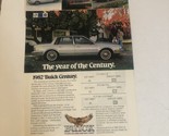 1982 Buick Century Vintage Print Ad Advertisement pa10 - £6.32 GBP