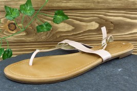 Jessica Simpson Size 10 M Pink T-Strap Synthetic Women Sandal Shoes - £15.78 GBP
