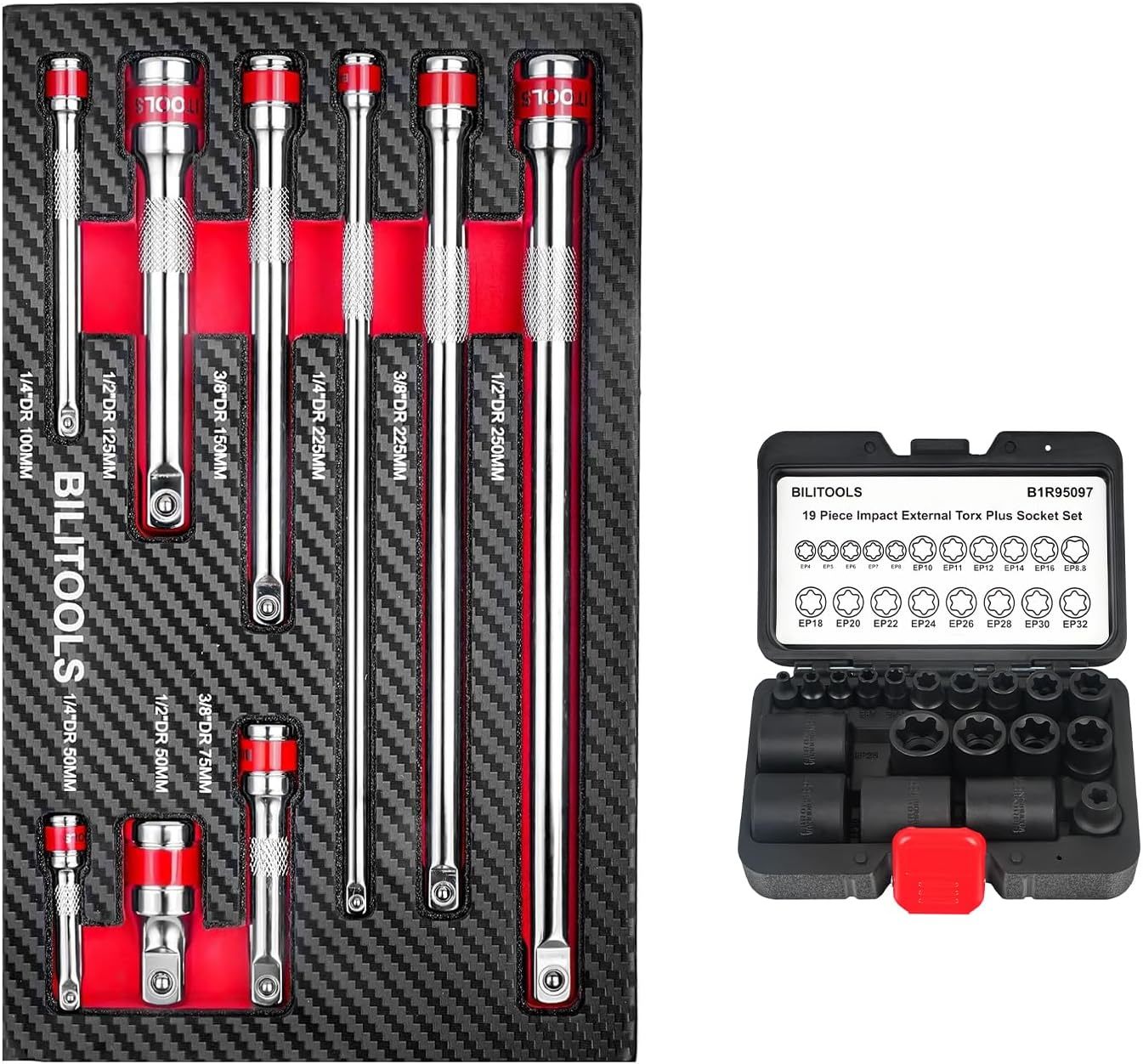 External Torx Plus Socket Set With 9 Pcs Wobble Extension Set - $82.97