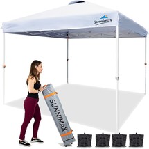 Sunnimax Canopy Tent, 10X10 Pop Up Canopy Tents For Parties,, (10X10Ft.White). - £103.87 GBP