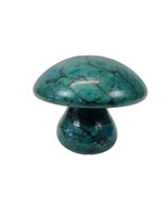 VTG Mid-Century Italy Hand Carved Alabaster Marble Green Mushroom Paperw... - €24,74 EUR