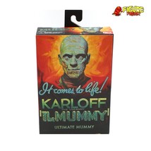 NECA The Mummy 1932 Movie 7&quot; Ultimate B&amp;W Boris Karloff Mummy Figure (NM Box!) - £44.10 GBP