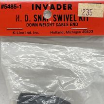 Invader #5485-1 Down Weight Cable End K-Line Ind Vintage H. D. Snap Swiv... - $14.43