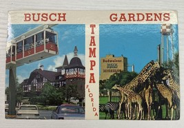 Vintage Busch Gardens Tampa Florida  Postcard Sky roll Safari Old Swiss House - £4.70 GBP