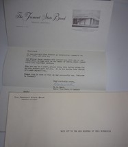 Vintage The Fremont MI State Bank Correspondence For New Home Owner  - $1.99
