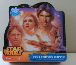 Star Wars Puzzle 1000 Piece Collectors Tin Sealed Classic Hans Solo Leia Luke - $9.88