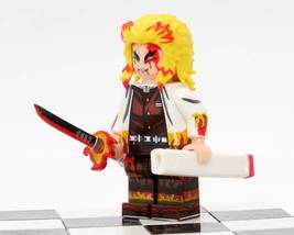 Demon Slayer Kimetsu no Yaiba Rengoku Kyojuro Minifigures Bricks Toys - £2.69 GBP