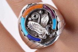 sz12 Navajo Sterling silver Eagle ring - $247.50