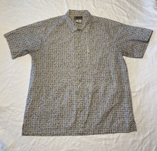 Mens Columbia XCO Short Sleeve Button Shirt Large Beach Pattern Fishing  - £11.47 GBP