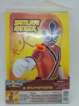 Power Rangers Samurai Party Supplies Invitations w/envelopes Stickers - £7.16 GBP