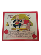 Vintage Valentines Day Card Banjo Music Pun Funny You&#39;re My Pick Love Sentiment - £7.97 GBP