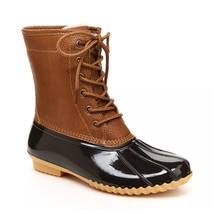JBU Women Water Resistant Duck Boots Maplewood Size US 6.5M Chocolate Brown - £25.51 GBP