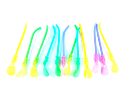 Vintage Ice Cream Sundae Scoop Straws Lot Of 12 - £15.79 GBP