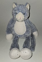 Jellycat London Blue-ish Kitty Cat Plush Lovey 17&quot; Stuffed Toy Bean Bag Bottom - $98.95