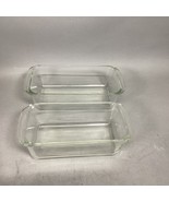 PYREX CLEAR GLASS LOAF BREAD PANS BAKING DISH 1.5 &amp; 2 QT - $19.79