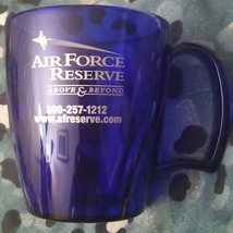 》 Rare Vision USA AIR FORCE RESERVE Cobalt Blue Mug》Break-Resistant ️ - $12.86