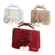 Sweet Lolita Ribbon Handbag Shoulder Bag Crossbody Messenger Bag Cosplay... - £34.36 GBP