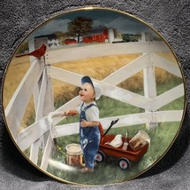 Danbury Mint ~ Little Farmhands Collector Plate ~ Morning Song by Donald Zolan - £13.51 GBP