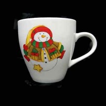 Royal Norfolk Colorful Winter Christmas Snowman Coffee/Cocoa Cup/Mug 10oz - £5.88 GBP