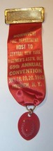 1963 CENTRAL NY FIREMANS CONVENTION RIBBON MEDAL NORWICH - £7.90 GBP